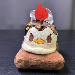 Disney‎ Munchlings Daisy Duck Spiced Chocolate Bread Plush Unisex Brown Cream
